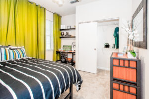 element student living apartment bedroom